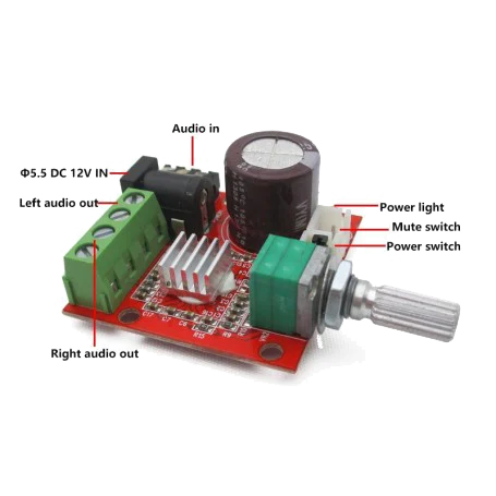 فایر استریو 2x10w وات pam8610 2