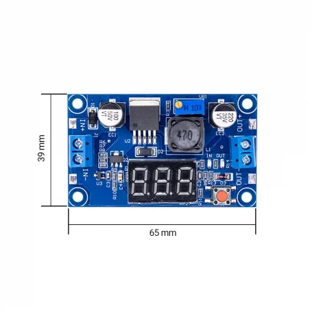 dc dc lm2596 کاهنده خروجی به همراه نمایشگر 2