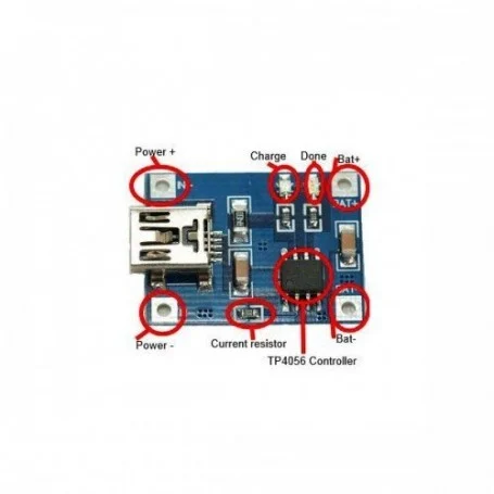 usb باتری های لیتیومی 1a 2