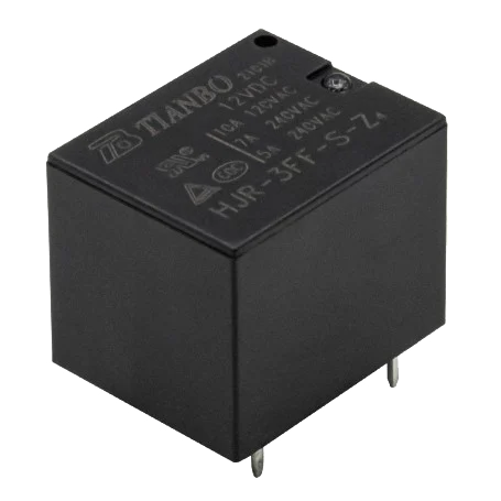 رله 12V-7A پایه میلون T73 مارک TIANBO کد HJR-3FF-S-Z