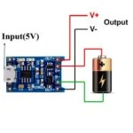 5v 1a میکرو usb باتری های لیتیومی به همراه محافظ 5 1