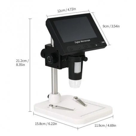 1000x portable digital microscope دارای نمایشگر 43 اینچی مدل dm4 10