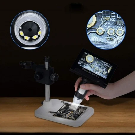 1000x portable digital microscope دارای نمایشگر 43 اینچی مدل dm4 6