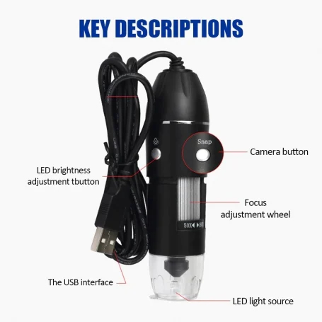 1000x usb digital microscope پایه ثابت 5