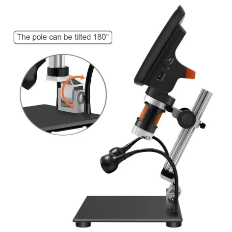 1500x portable digital microscope دارای نمایشگر 7 اینچی مدل ms1 2