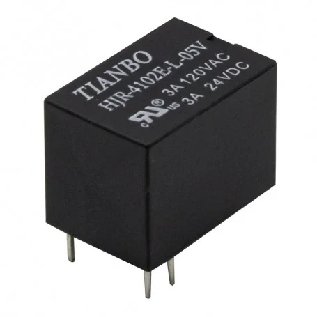 5v 3a بوبین کنار 5 پین مارک tianbo کد hjr 4102e l 05v