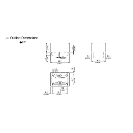 12v پایه میلون بوبین کنار 4 پین 16a تایوانیمارک song chauan کد 201n 1ac f v 4