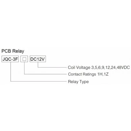 12v 10a پایه میلون t73 مارک qianji کد jqc 3f 12vdc 4