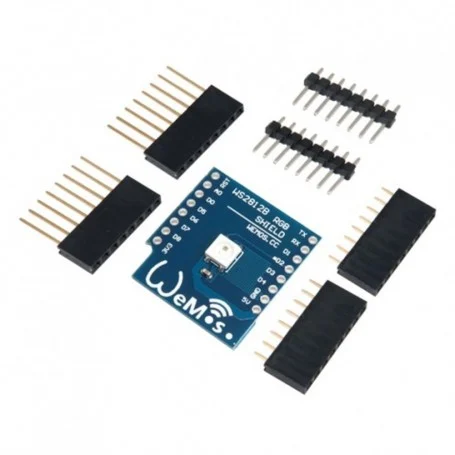 led rgb برد wemos mini d1 2