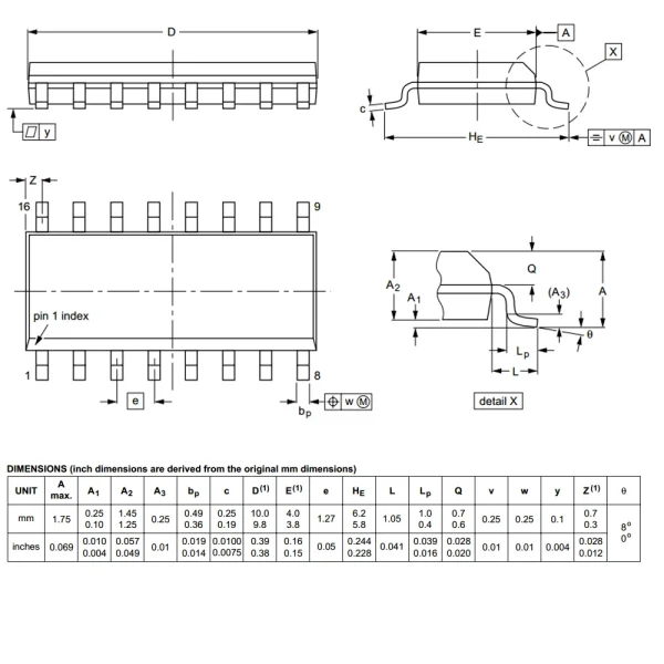 آی سی 74HC595D