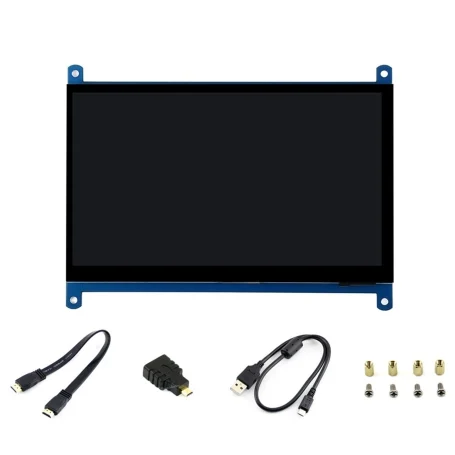 7 اینچ لمسی دارای ورودی hdmi و minihdmi رزولوشن 1024x600 شرکت waveshare 1