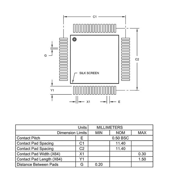 میکروکنترلر ATMEGA128A-AU پکیج SMD TQFP-64