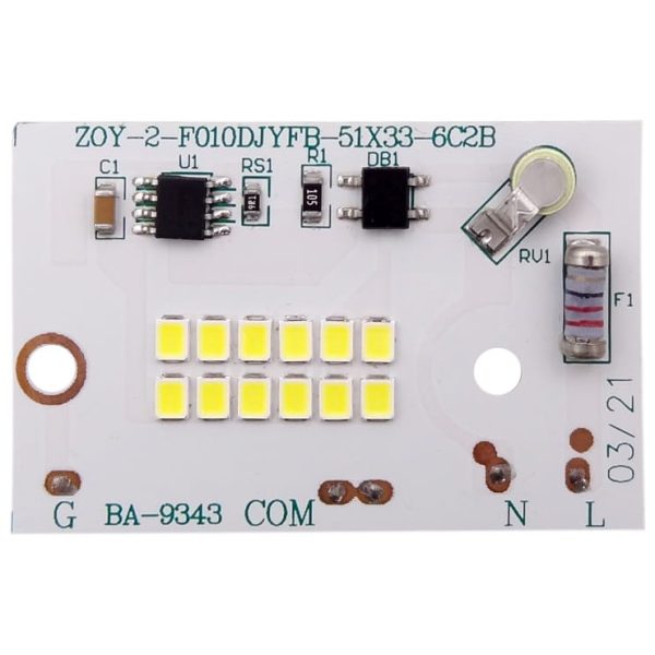 LED DOB سفید مهتابی 220VAC 10W دارای مدار محافظتی Anti Surge