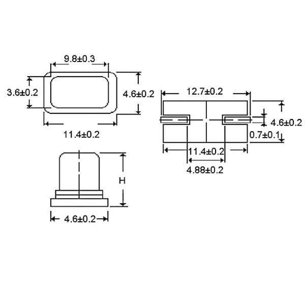 کریستال 11.0592 MHZ SMD 10PPM