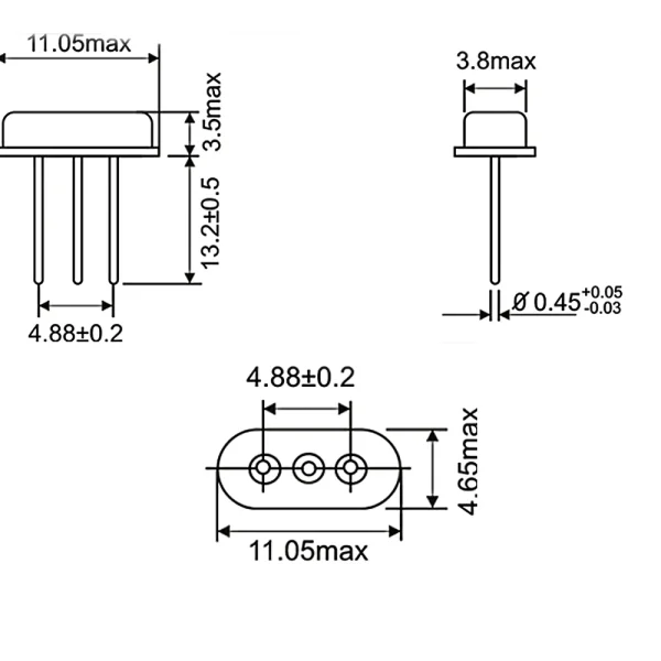 کریستال 3.579545 MHZ 10PPM