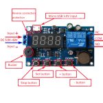 ماژول تایمر و ساعت xy bj ورودی micro usb همراه با رله و نمایشگر (2)