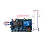 ماژول تایمر و ساعت xy bj ورودی micro usb همراه با رله و نمایشگر (4)