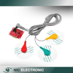 ماژول سنسور الکتروکاردیوگرافی ECG ضربان قلب AD8232 به همراه پراب