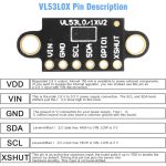 ماژول فاصله سنج لیزری vl53l0x gy 53 محصول cjmcu (6)