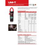 کلمپ متر دیجیتال ac ـ 400 آمپر دقیق uni t مدل ut213a (9)