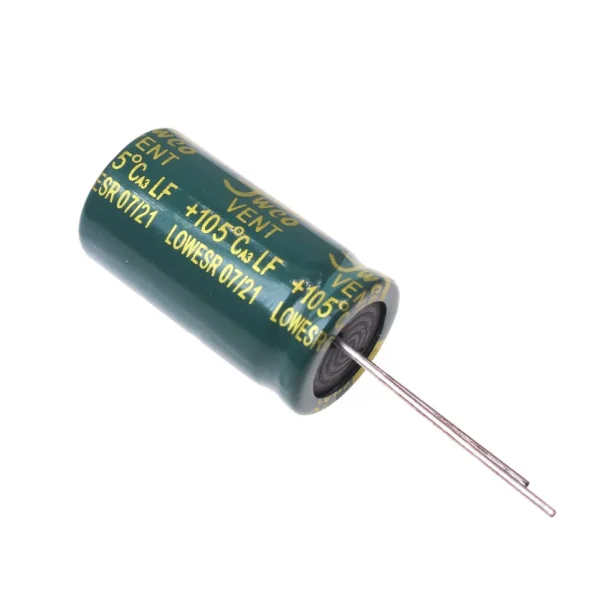 خازن الکترولیتی 2200UF/50V-16X30-105C-GREEN