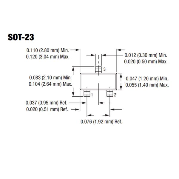 دیود زنر ZENER 2.4V-SOT-23 (BZX84-C2V4)