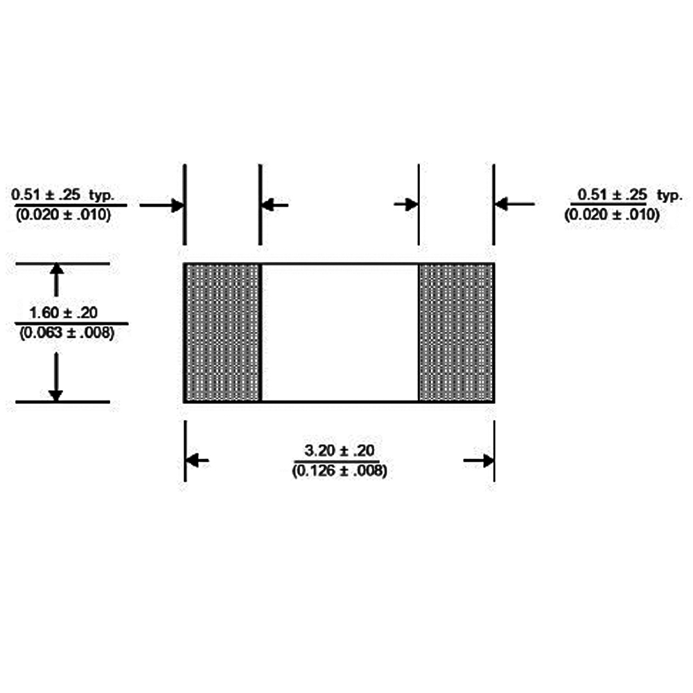 خازن اس ام دی 470NF (1206) 50V 10% X7R