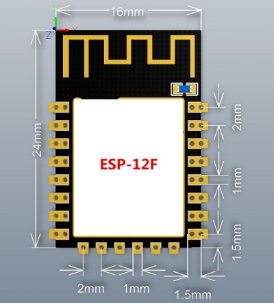 ماژول ESP-12F دارای هسته وایفای ESP8266