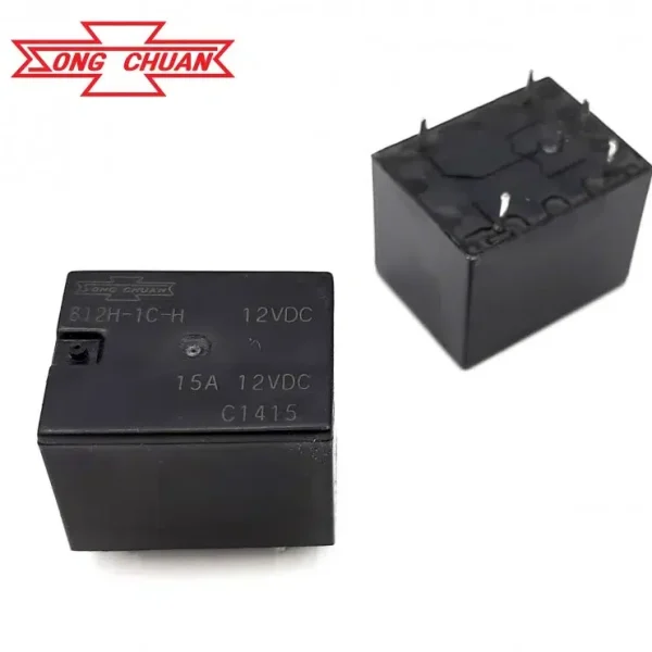 رله 12V پایه میلون تایوانی 15A مارک SONG CHUAN کد 812H-1C-H