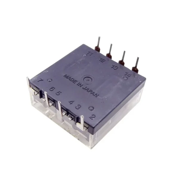 رله 24V شیشه ای 8 پایه ژاپنی مارک MATSUSHITA کد NC2D-JP