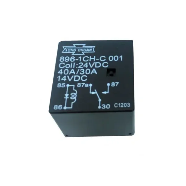 رله 24V قدرت 5 پایه تایوانی مارک SONG CHUAN کد 896l-1CH-C