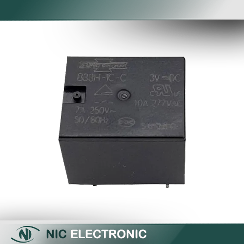 رله 3V پایه میلون تایوانی مارک SONG CHUAN کد 833H-1C-C