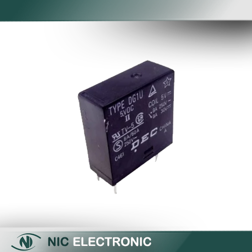 رله 5V کتابی 4 پایه مارک DEC کد DG1U