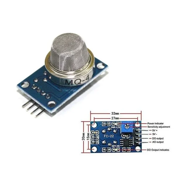ماژول سنسور تشخیص گاز متان MQ-4