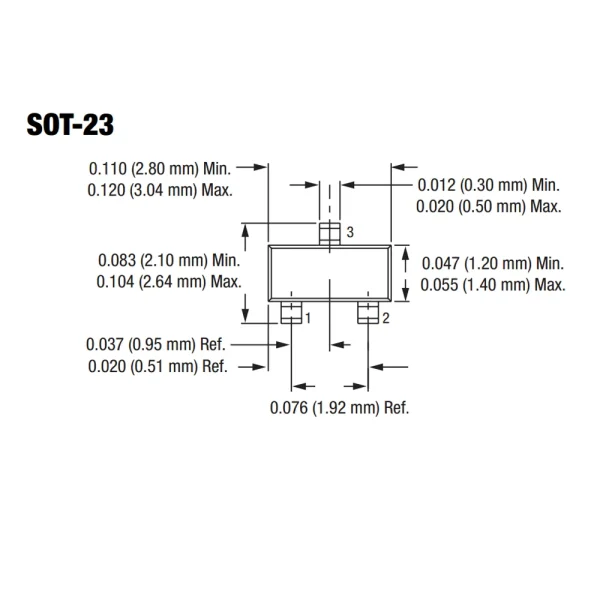 دیود زنر ZENER 12V-SOT-23 (BZX84-C12/T1)