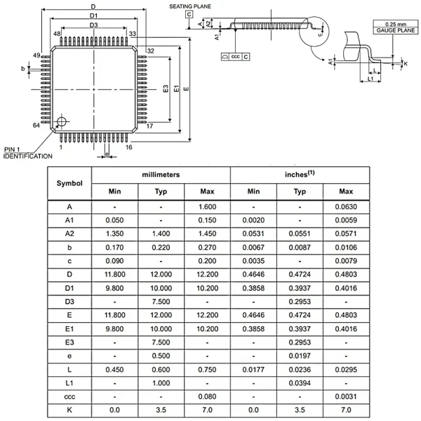 میکروکنترلر STM32L152R8T6A
