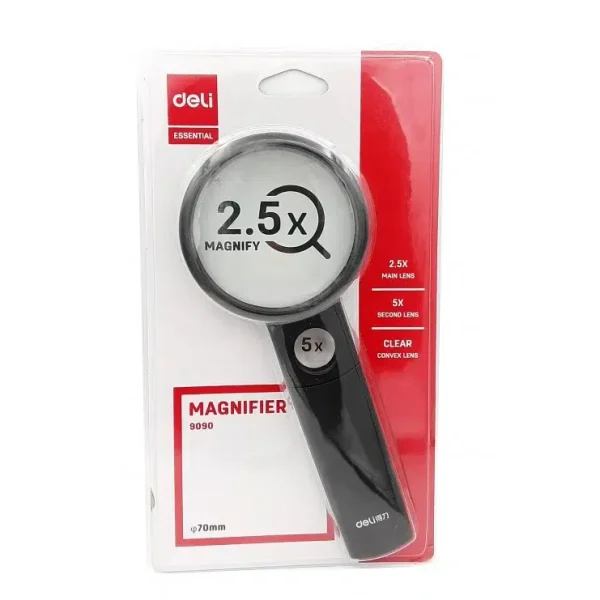 ذره بین 2.5X و 5X دلی deli مدل 9090