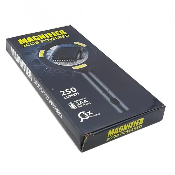 ذره بین 3X چراغدار COB قطر 80mm