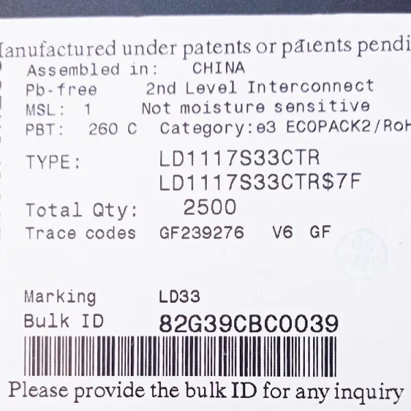 رگولاتور(LDO) LD1117S33CTR