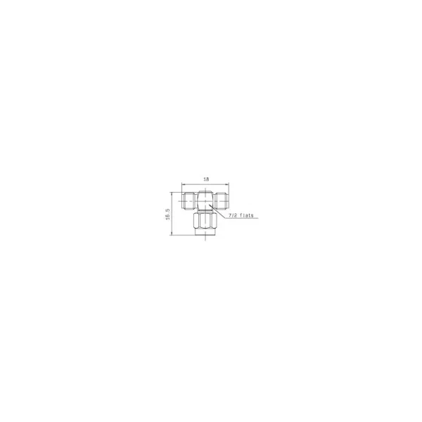 مبدل کانکتور 3 راه RPSMA-M به RPSMA-F