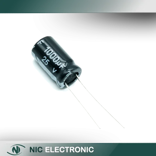 خازن الکترولیتی 1000UF/25V-10X17-105C-BLACK