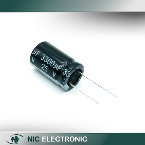 خازن الکترولیتی 3300UF/25V-16X25-105C-BLACK