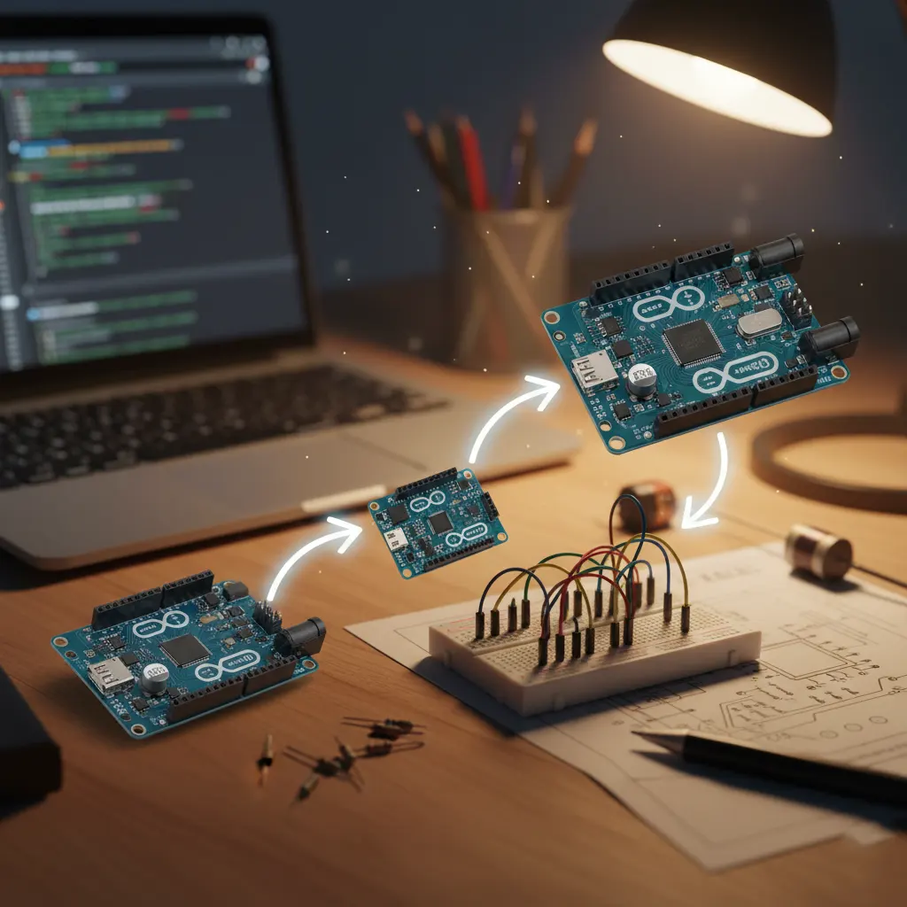 جدول مقایسه جامع آردوینو Uno، Nano و Mega